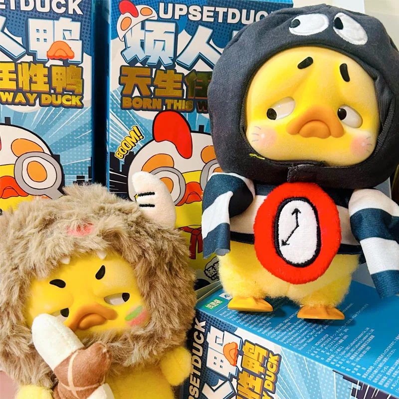 Genuine Original Upsetduck Born This Way Duck Series Blind Box Upsetduck V1/V2/V3 Tide Play Blind Box Tabletop Decor Toy Gift