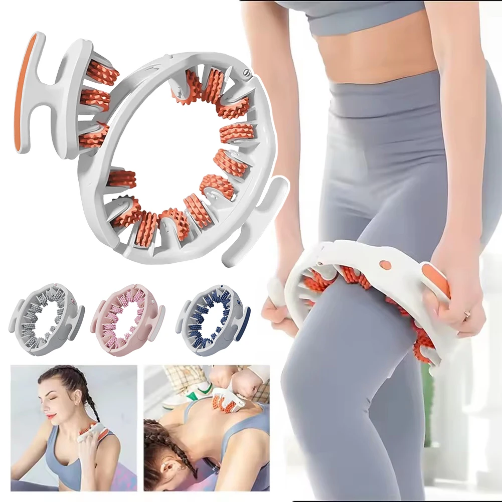 

360 Degree Anti-Cellulite Roller Muscle Massager Deep Tissue Massage Promotes Circulation Cellulite Lymphatic Drainage Remove
