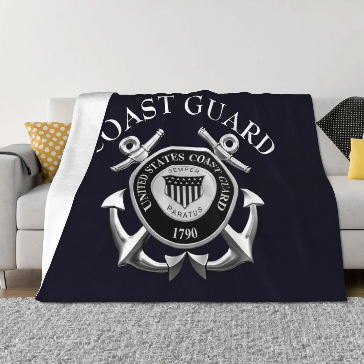 

US Coast Guard Throw Blanket Personalized Gift Beach Decorative Throw Winter beds Blankets