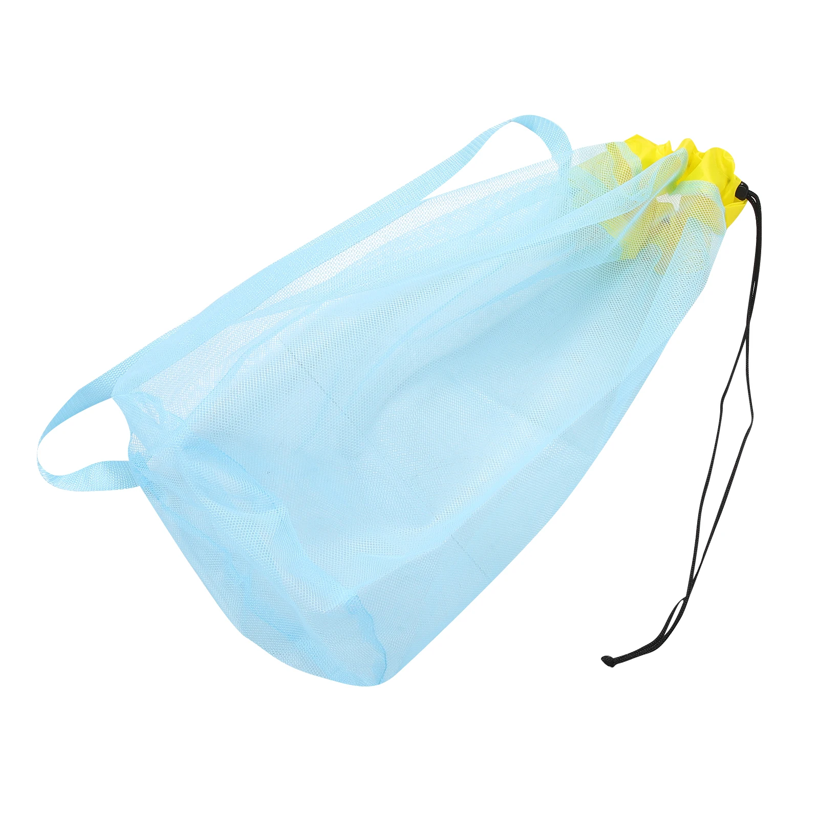 

Beach Shell Storage Mesh Bag Smooth Drawstring Closure Durable Polyester Kids Sand Tools Carrying Pouch Perfect for Hiking