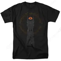Camiseta clásica para hombre Lord The Rings Tower Sauron Eye, negra