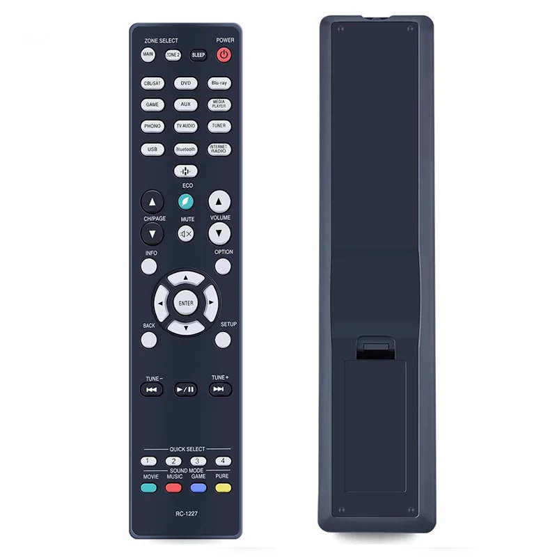 RC-1227 remote control compatible with Denon AV Receiver AVR-X1500H AVR-S750H AVR-X1400H AVR-X1600H AVR-S730H AVR-S740H AVRX1500