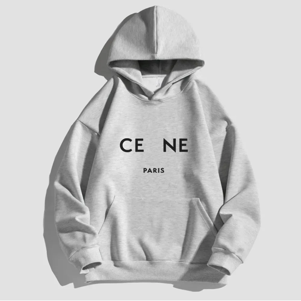 Women Luxury Brand Hoodie Autumn Winter 100%Cotton Hooded Sweatshirt Pullover Hoody Male Hip Hop Streetwear Man Sportswear