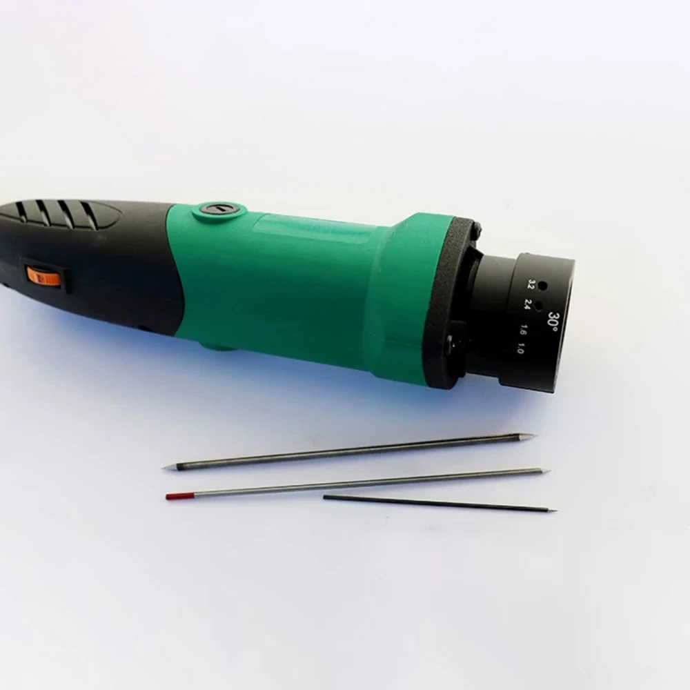 Electric Tungsten Electrode Grinder Handheld Tungsten Needle Sharpener AC 220V 22.5°/30° for Tungsten Inert Gas Welding
