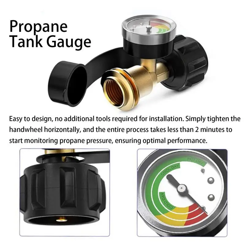 

QCC1 Universal Propane Tanks Gauge Level Leak Detector Propane Tanks Gauge Level Tanks Gas Level Metal LP Tank Gauge
