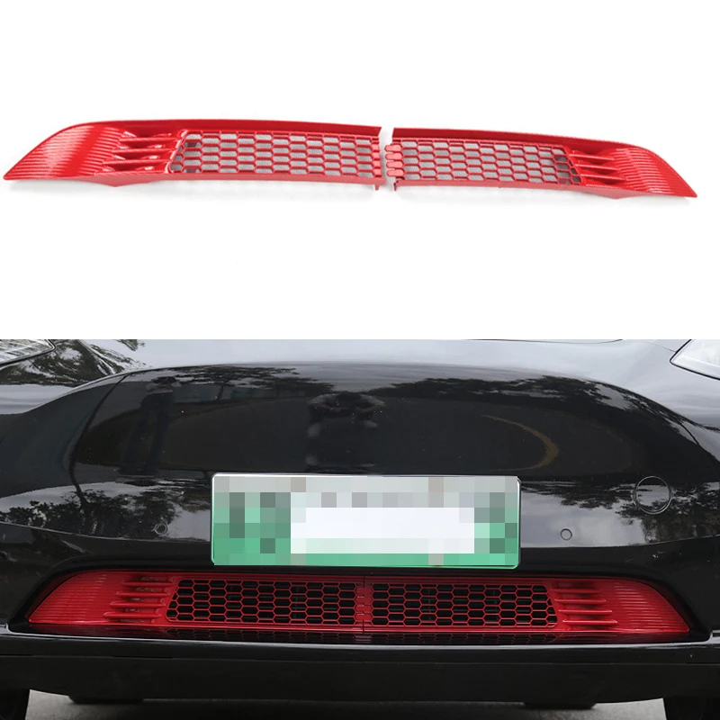 

For Tesla Model Y Segmented Insect Proof Net Anti Dust Garbage Inner Grill Matte Black Air Inlet Protection Cover Accessories