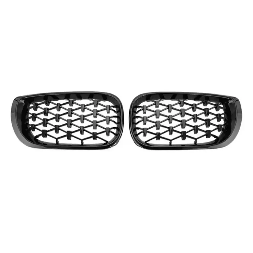 

For BMW 3 Series E46 325i 4-Door 2002-2005 Diamond Upper Kidney Grills for Enhanced Veh
