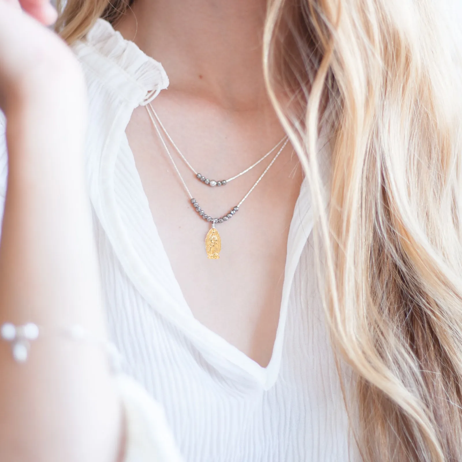 

60Pcs Alloy Mary Pendant Charms DIY Jewelry Making Necklace Earrings Bracelet DIY Craft Accessories Mary Charms