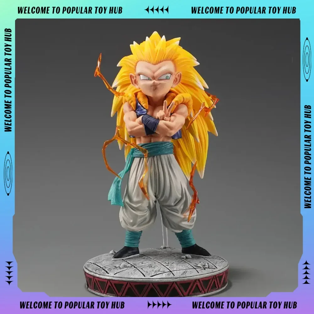 In Stock Dragon Ball Figures GK SJJ3 Figurine Gotenks Action Figure Custom Super Saiyan Model Collection Desktop Decoration Gift