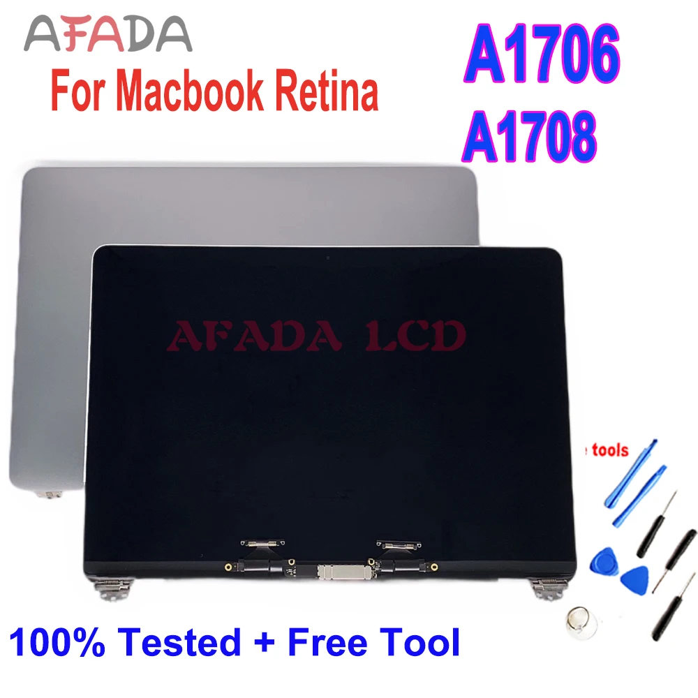 New LCD Screen For Macbook Retina A1706 A1708 Upper Half Set 13.3“ 2016 2017 Year LCD Screen Display Assembly