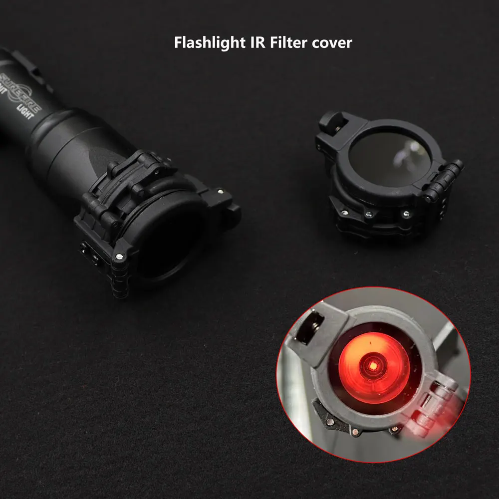 Element Flashlight IR Infrared Filter For Surefir M300 M600 IR Airsoft sports Tactical M600U M600W Flashlight Diameter 25mm