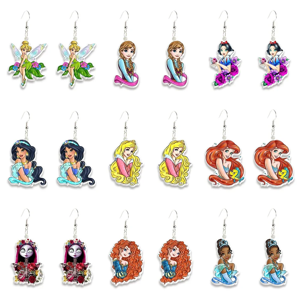 Disney Princess Mermaid Earrings Designer Jewelry Earrings for Men Disney Earrings