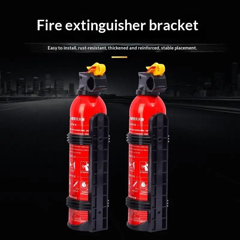 Car Extinguisher Mount Bracket Secure Hold ABS Fixing Bracket for Vehicle Travel Emergency Safety Equipment