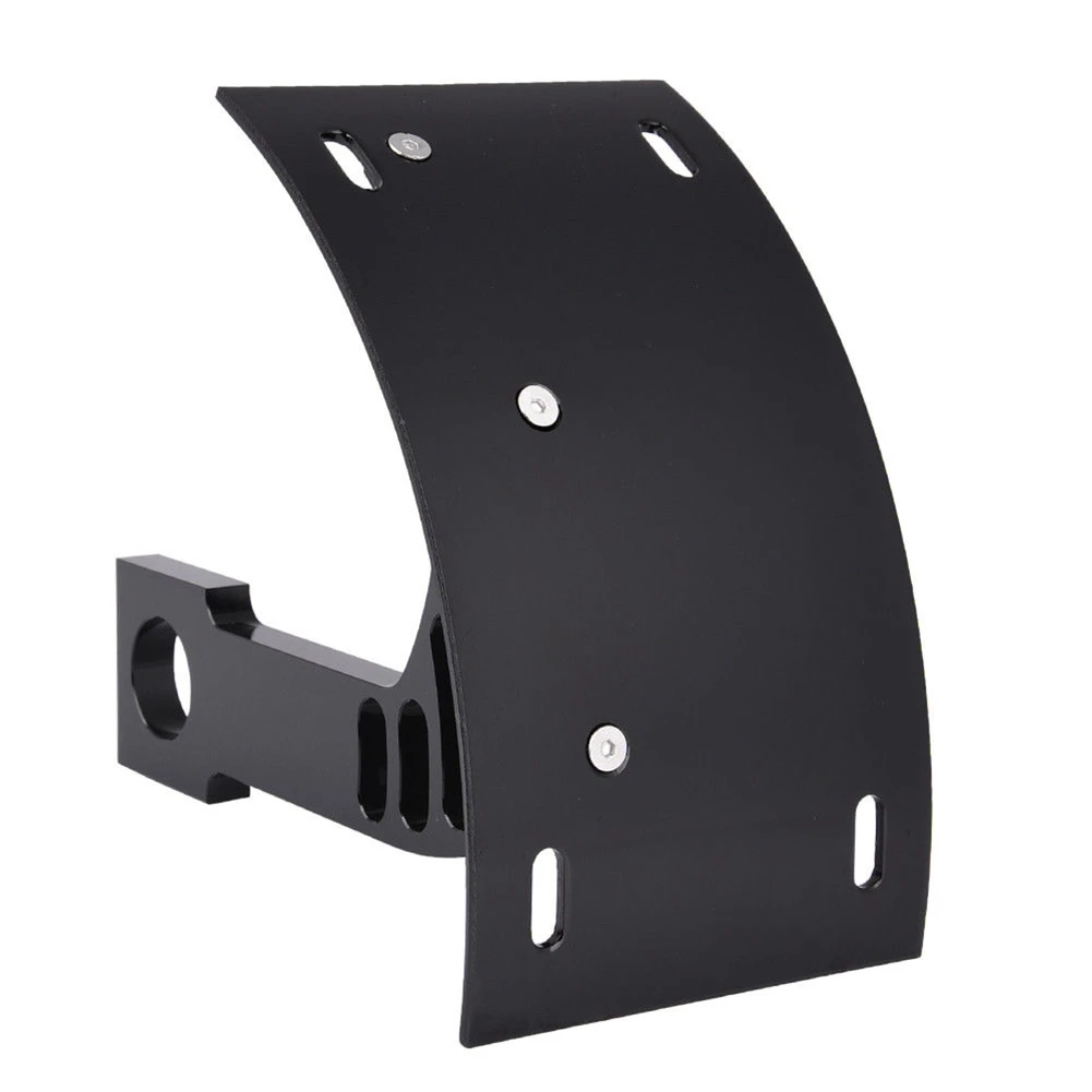 Motorcycle Curved License Plate Bracket for Kawasaki ZXR600 ZX 6R 7R 9R 12R 14R Side Mount License Plate Holder, Black