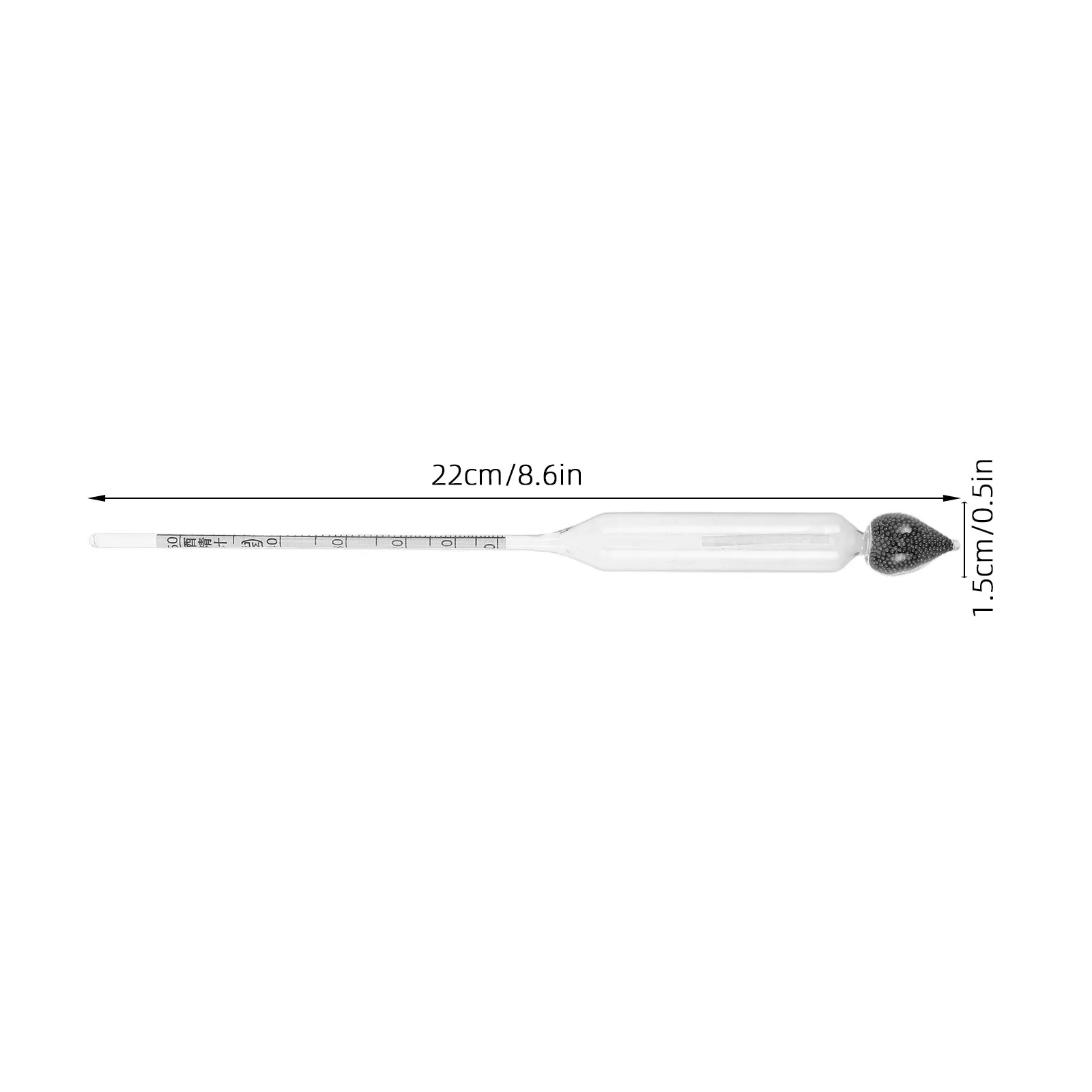 2pcs Alcohol Hydrometer Set – High-Precision Glass Tool for Home Brewing, Wine & Beer Alcohol Concentration Testing