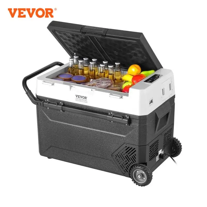 VEVOR Portable Car Refrigerator 12 Volt Car Refrigerator Fridge Single Zone Portable Freezer -4℉-68℉ Adjustable Temperature 