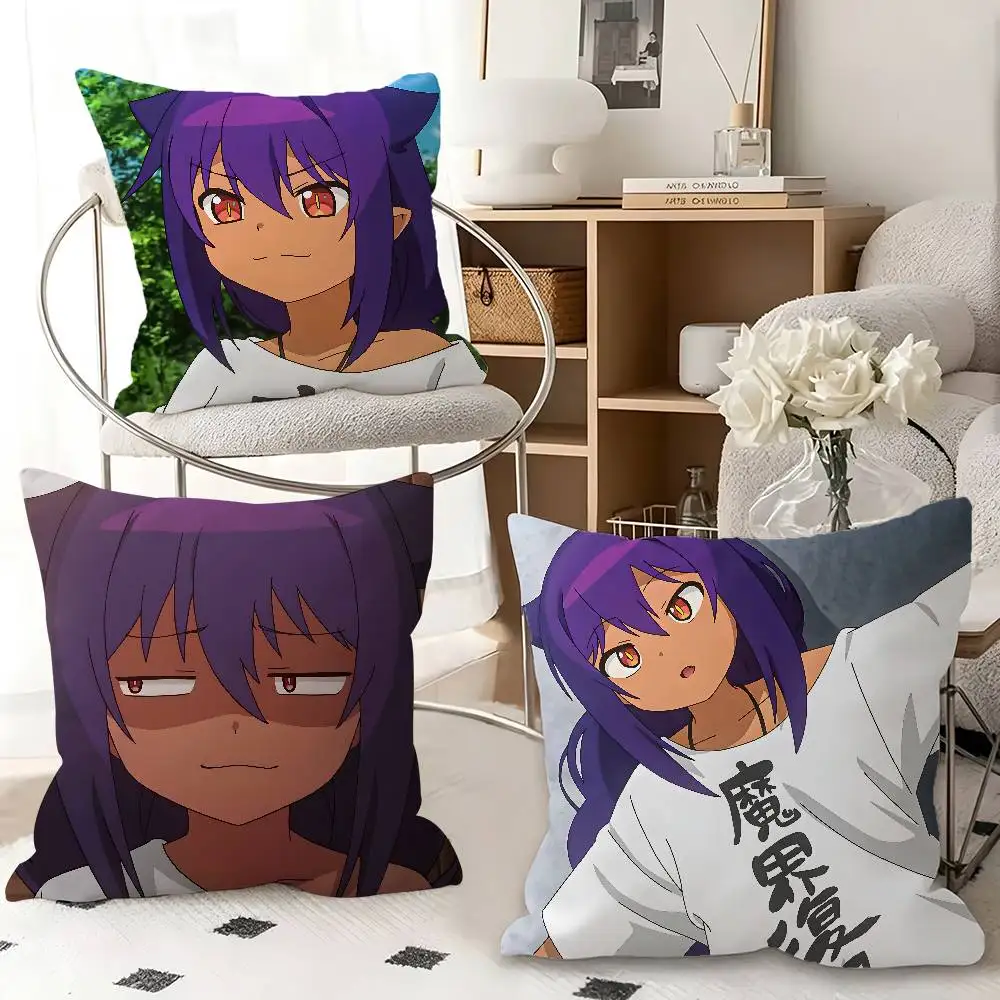 1pc Jahy The Great Jahy Will Not Be Defeated! Pillow Case Fashion Square Pillowcase Bedroom Sofa Room Ins Decoration Leisure