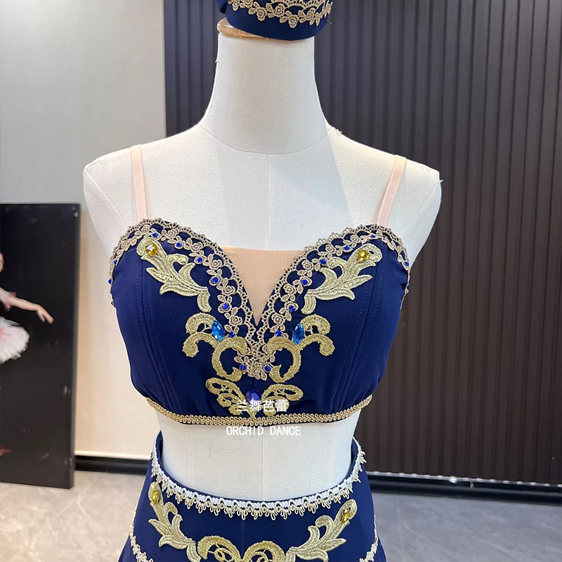 BT01386 전문 맞춤형 사이즈 맞춤형 색상 어린이 소녀 성인 부적 퍼포먼스 웨어 블루 발레 서정적 큐피드 드레스