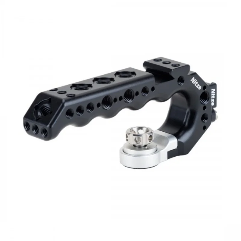 

Ручка Nitze Stinger с установочными штифтами ARRI диаметром 3/8 дюйма. Более зажигалка. Версия из магниевого алюминия. Встроенная направляющая НАТО. PA28-BM.