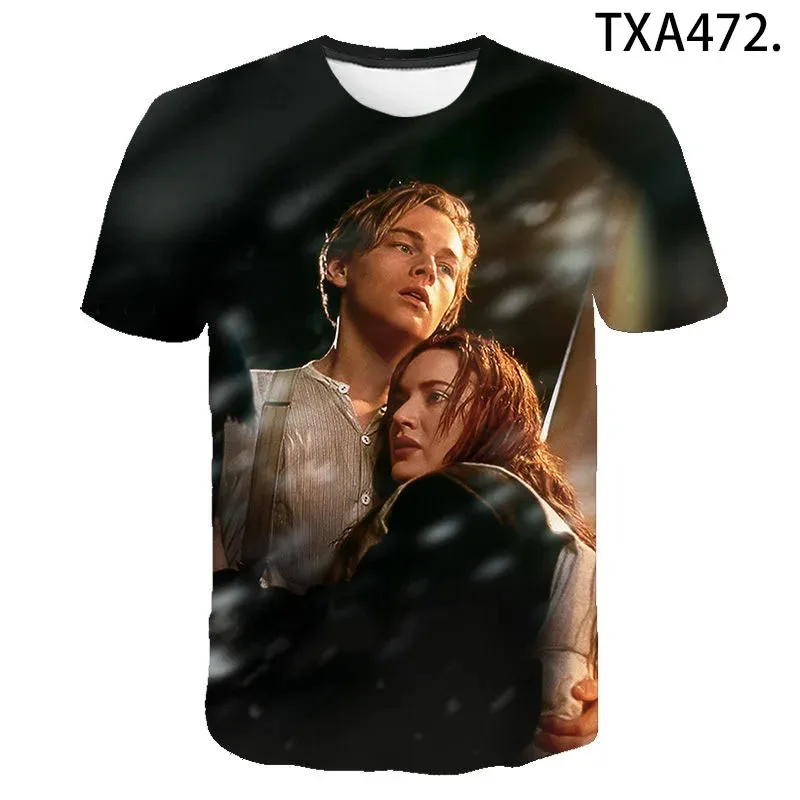 Classic Movie Titanic TShirts 3D Print Child Casual Fashion Oversize Round Neck TShirt Kids Boys Girls Tees Tops Clothing