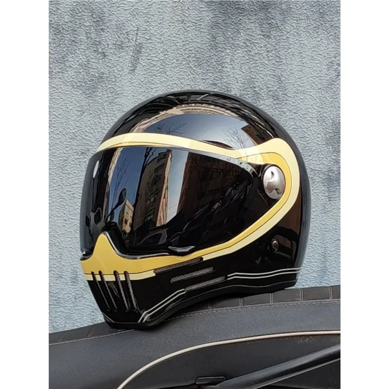 

ORZ ретро мотоциклетный шлем мужской и женский полное покрытие четырехсезонный круизный полный шлем можно установить casco moto