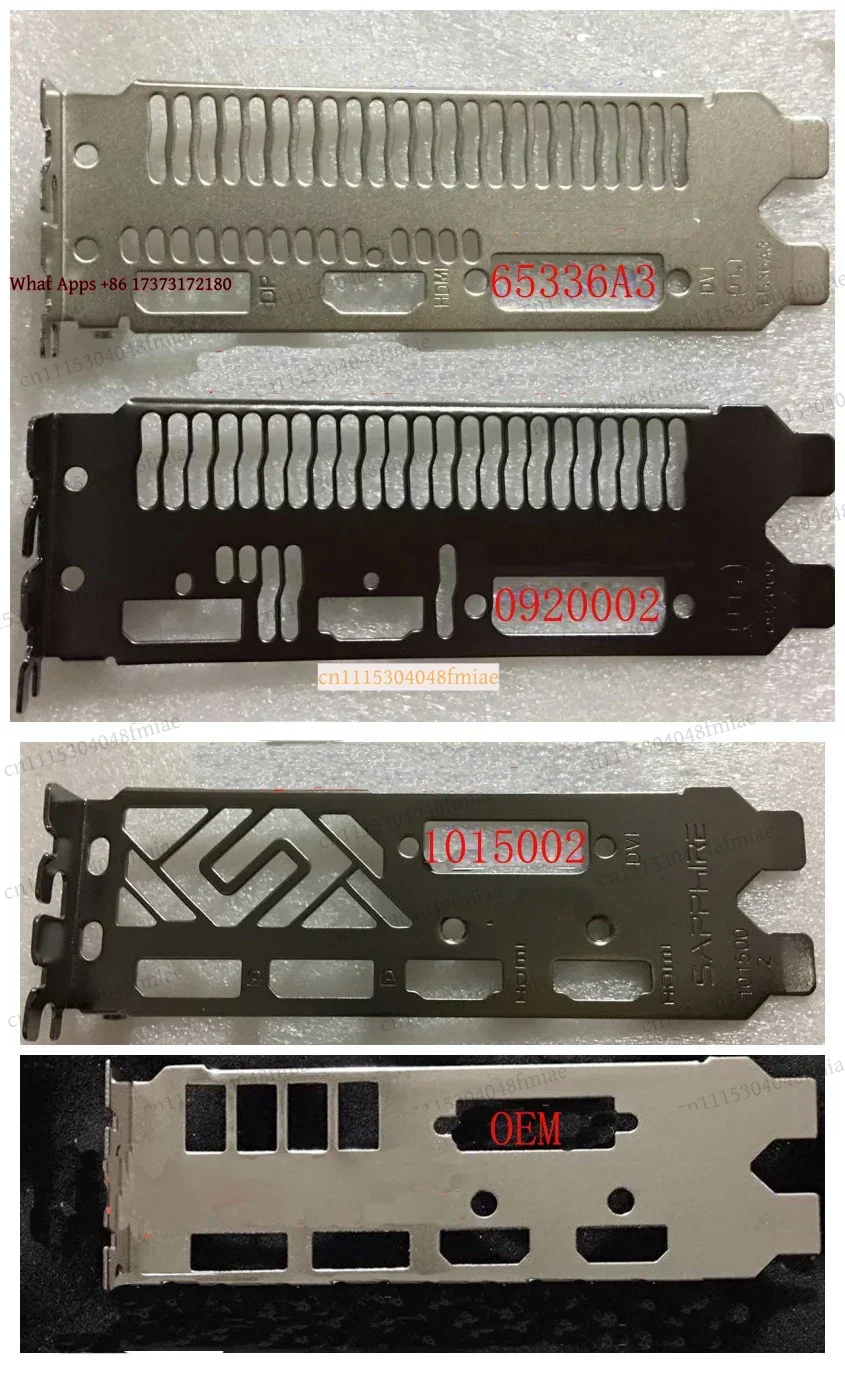 k3 I/O Shield Bracket Replacement for Sapphire RX580 / RX570 / RX480, Graphics Card Backplate