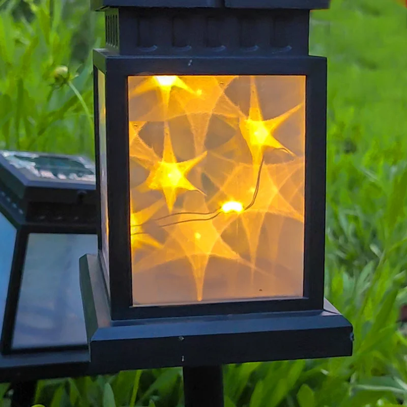 Courtyard Atmosphere SolarLights Outdoor Waterproof Garden Wall Lamp Motion Sensor Light Led Spotlight Fairy Garland Panels