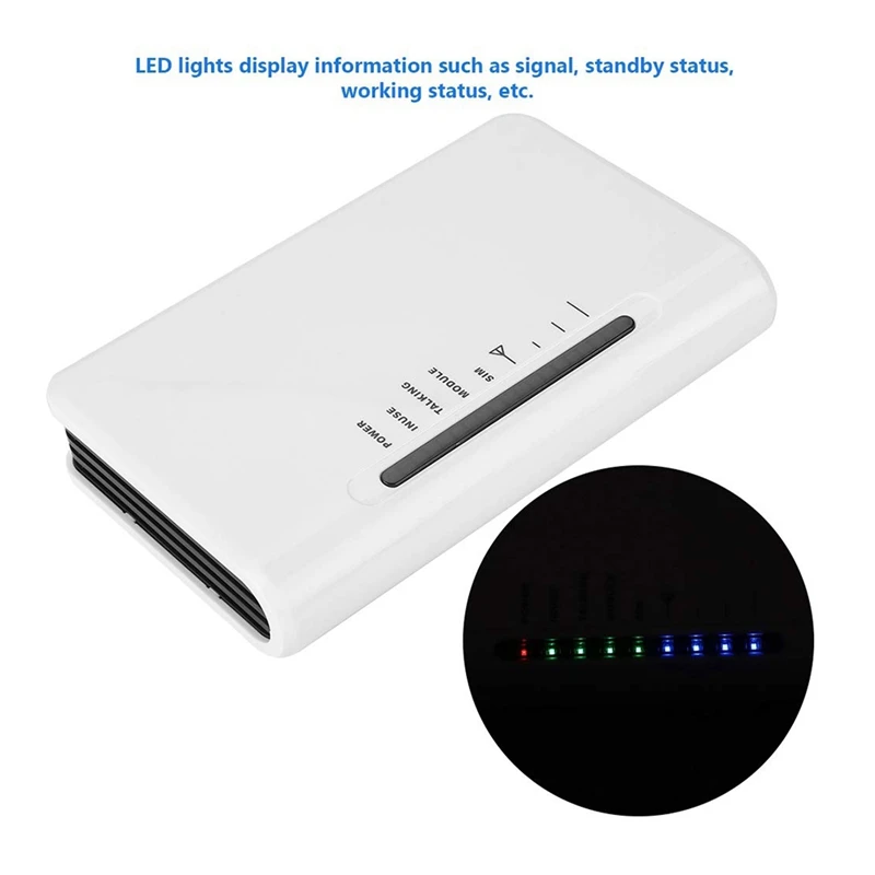 무선 터미널 흰색 플라스틱 4G DTMF, 데스크탑 유선 전화 오디오 카세트 셀룰러 카드 (US 플러그)