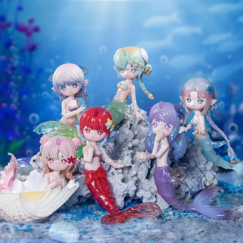 

Коробка Пенни с эвкалиптовой краской, серия Tidal Whisper, BJD, глухая коробка, русалка, 24 см, lalka bjd, загадочная коробка, подарки-сюрпризы на день рождения