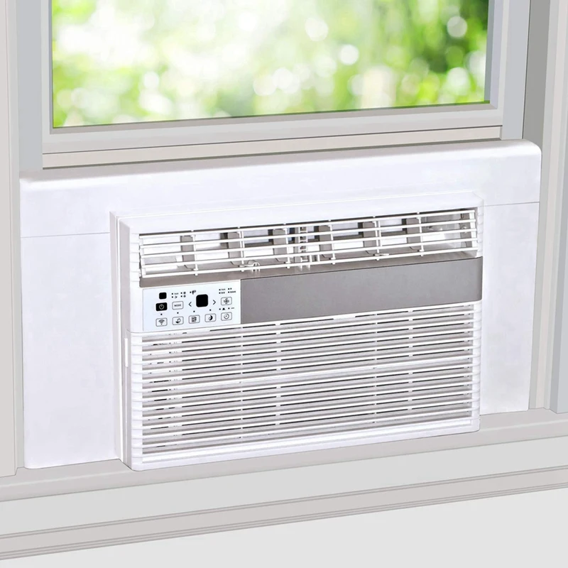 Window Air Conditioner Side Panels With Frame, Adjustable Insulation AC Side Panel For BTU Window AC Unit,Frame Included