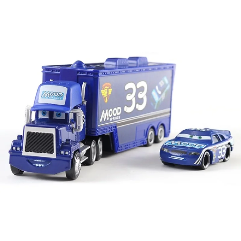 Disney Pixar Auto 2 3 Metalen spuitgieten autospeelgoed #   95 McQueen Truck King Jackson Storm Sally Kerstverjaardagscadeau voor kinderen