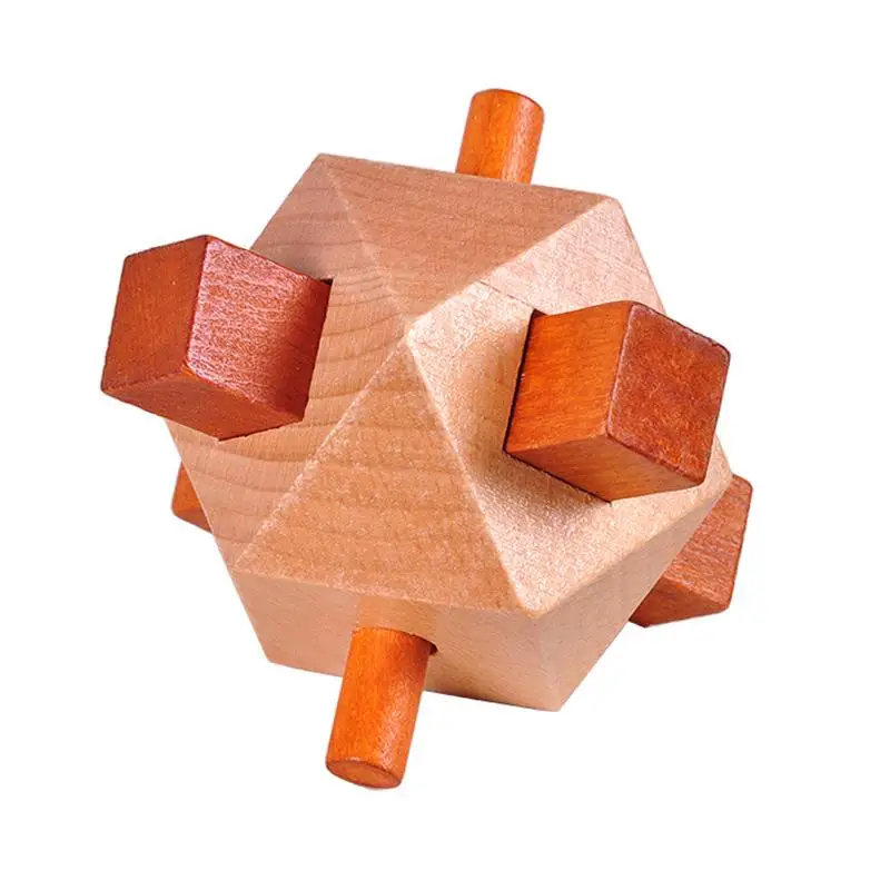 Inteligencja w kształcie torpedy Drewniane łamigłówki Gra logiczna