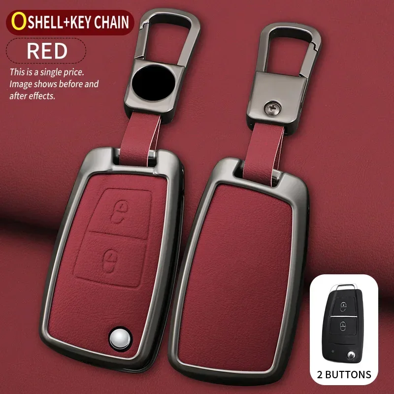 

Suitable For Dongfeng DFM 580 370 S560 AX7 AX5 AX4 AX3 MX5 Zinc Alloy+leather 2button Car Key Bag Cover Buckle Shell Accessories