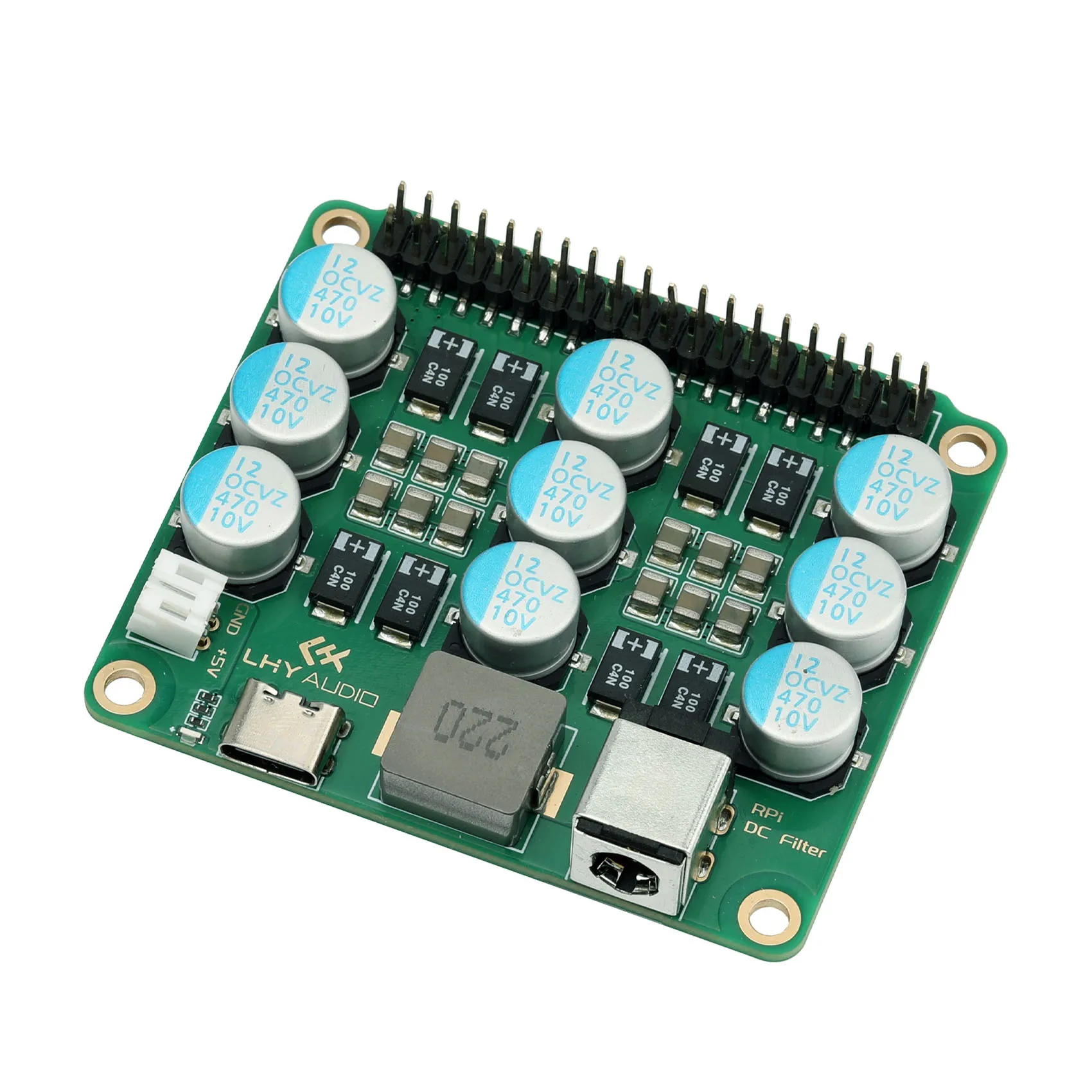 Raspberry Pi Pi4/5 Dedicated DC Power Filter Purifier Board HiFi Amplifier Audio Noise Reduction Upgrade Expansion Module Board