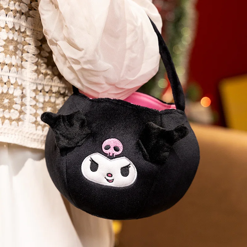 Sanrio Kuromi сумка для хранения конфет Хэллоуин Тыква конфеты Корзина сумка женская декорация праздничные подарки