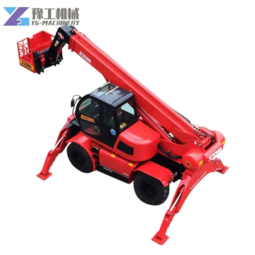 YG Rotating Telehandler Sale Telescopic Forklift 360 Degree Rotate Rotating Telehandler 15 Meters Lifting Height