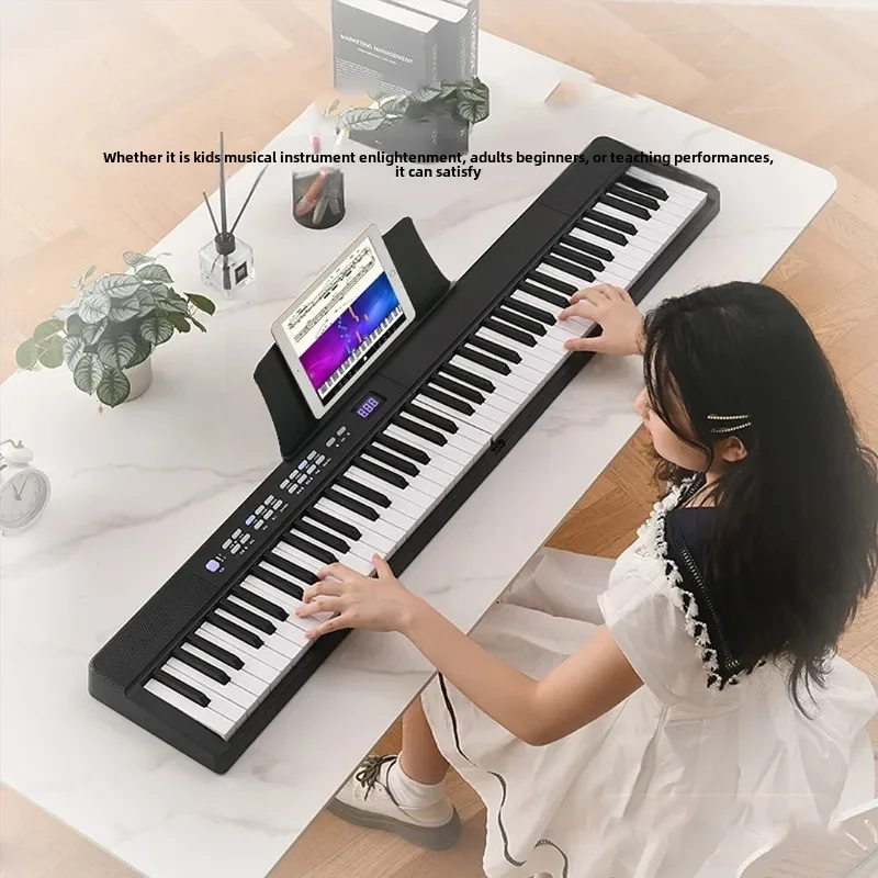 New Musical Keyboard Folding Piano 88 keys Professional Synthesizer Instrument Midi Digital Foldable Electronic Organ for Adult