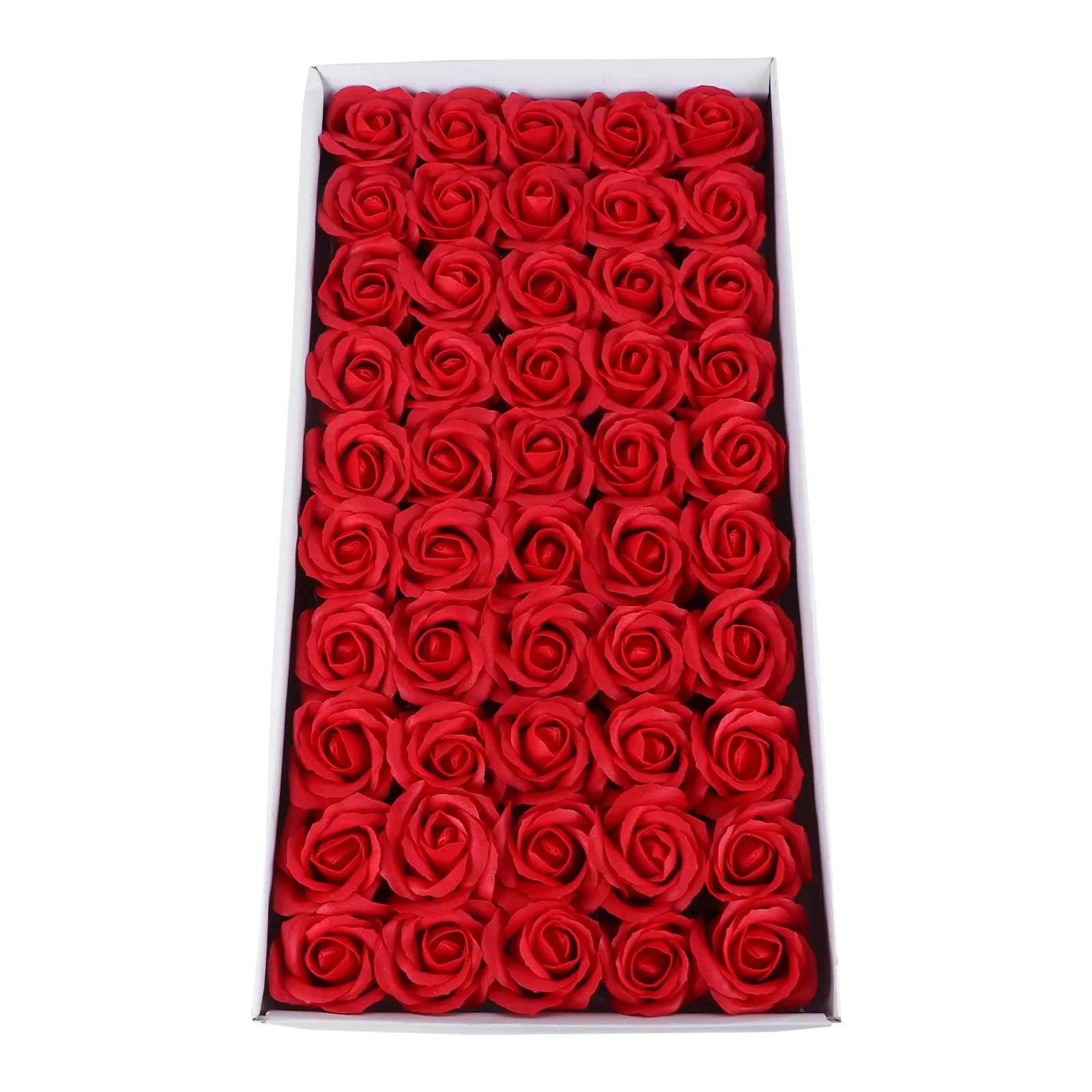 

50Pcs Creative Soap Flower Arrangement Fine Craftsmanship Realistic for Photo Prop Gift for Special Occasions