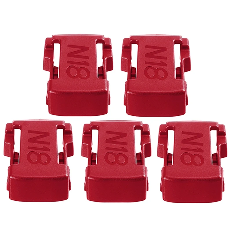 5Pcs/Set 18V Battery Mounts Storage Holder Shelf Rack Slots 18V Battery Mount Bracket Slots For M18