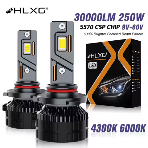 HLXG H7 Led Car Light Truck Bulbs Canbus H4 H1 H8 H11 9005 HB3 9006 HB4 9012 HIR2 Led Headlights Lamps 4300K 6000K 12V 24V 36V
