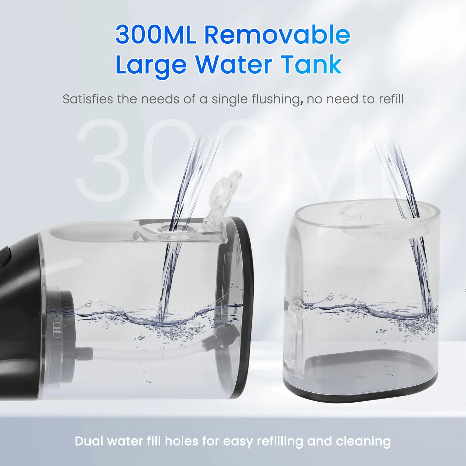 Fairywill USB المحمولة عن طريق الفم الري جهاز تنظيف الأسنان بالماء الأسنان المياه تبييض الأسنان 300 مللي 6 فوهات الفم تنظيف الفم للأقواس