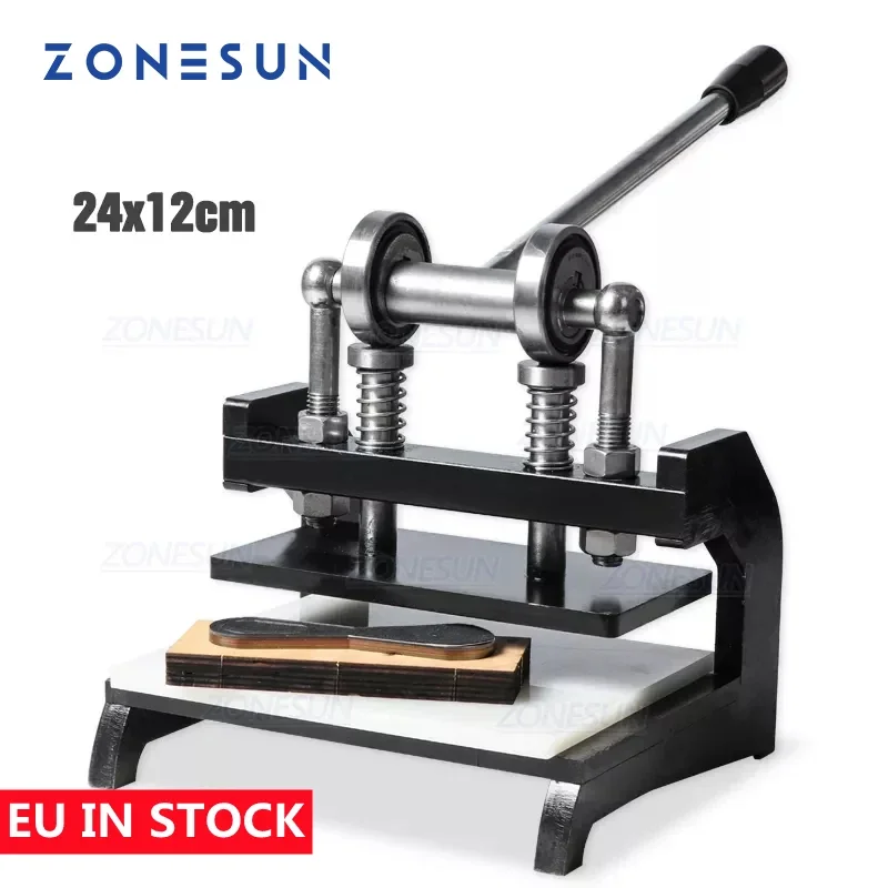 ZONESUN DM-2412N Leather Die Cutting Machine Handmade Earring Cuts Pressing Machine  Punching Clicker Steel Rule Die