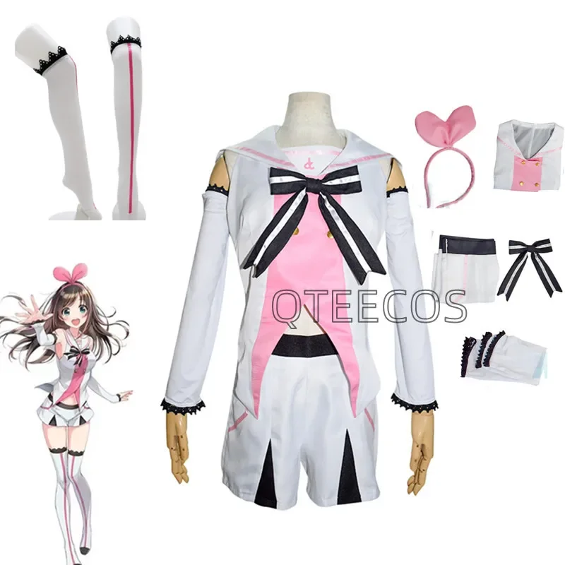 Anime Youtuber Kizuna AI Cosplay Costume Channel New Outfit  A.I. Popular Beauty Top Pants Suit Daily Look Clothes