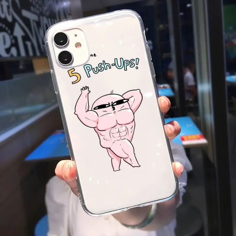 Cute Funny Cartoon ketnipz Phone Case For iPhone Mini 11 12 13 14 15 X Plus Pro Max SE XR Transparent Shell