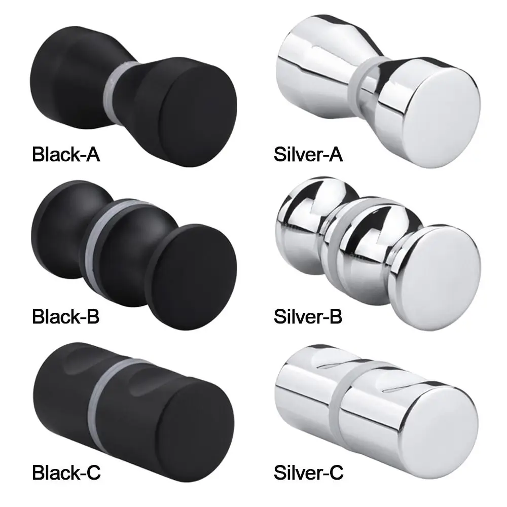 Durable Kitchen Hardware Bathroom Glass Door Knob Wardrobe Pulls Shower Door Handle Cabinet Handle