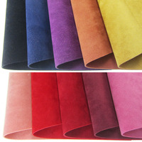 30x134cm Roll Doulde-Sided Artificial Suede Velvet Faux Leather Flock Fabric Leather For Handbag Bows DIY Decoration KY006