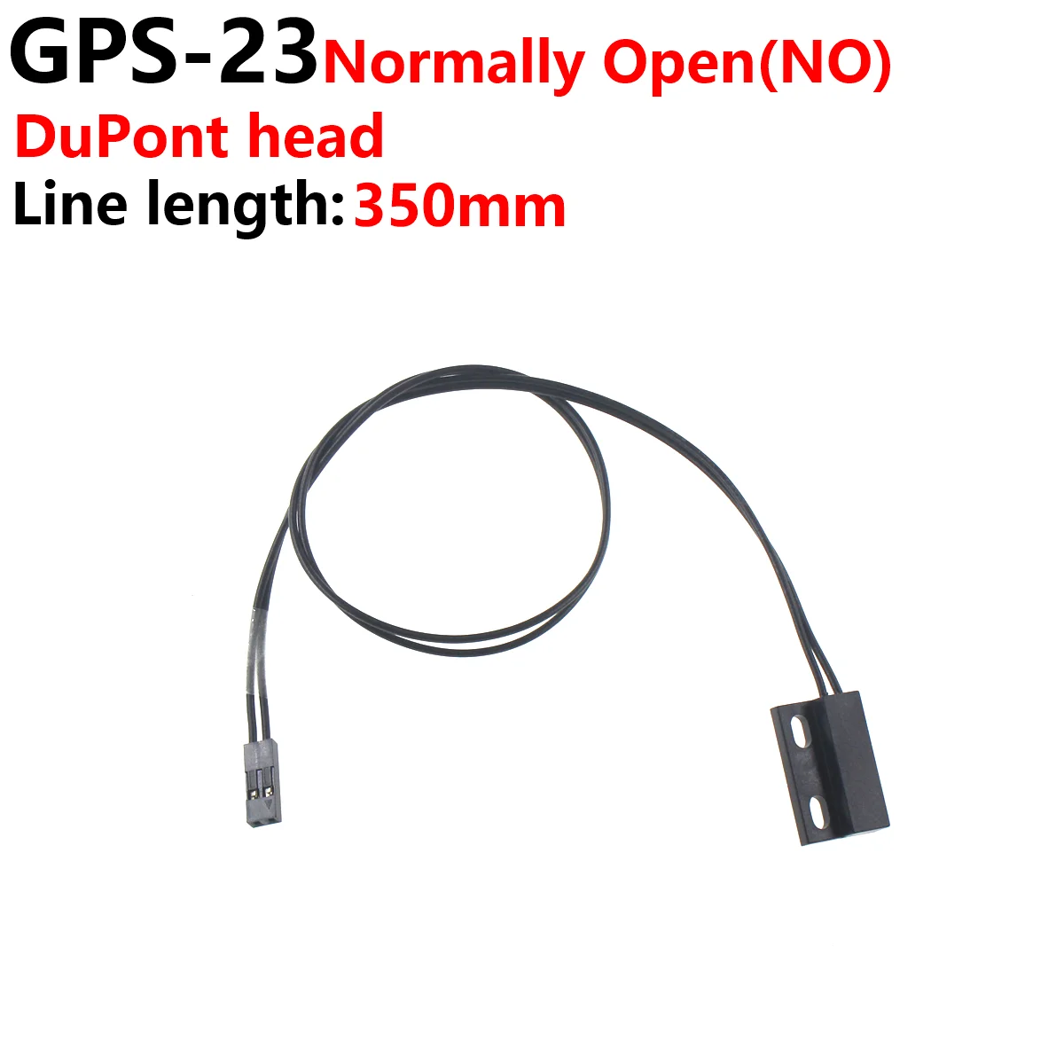 GPS-01/23/30 Rietbuisdraadlengte 350Mm Normaal Open/Normaal Gesloten Nabijheidsschakelaar Kleine Magnetische Schakelaar Plastic Bandkabel