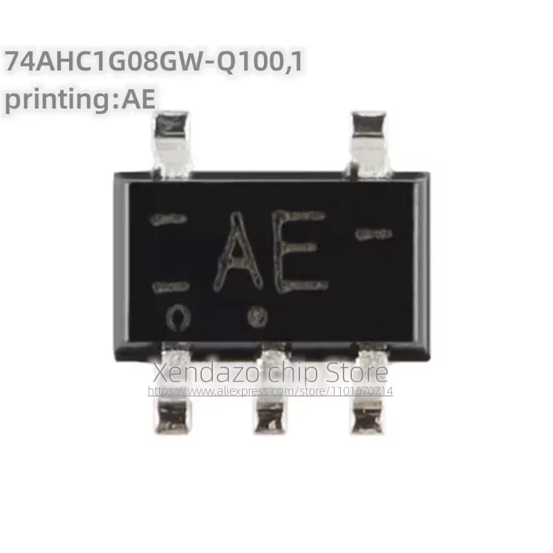 10pcs/lot 74AHC1G08GW-Q100,1 Printing AE SOT-353 Package Original Genuine Buffer Chip with Open Drain Output