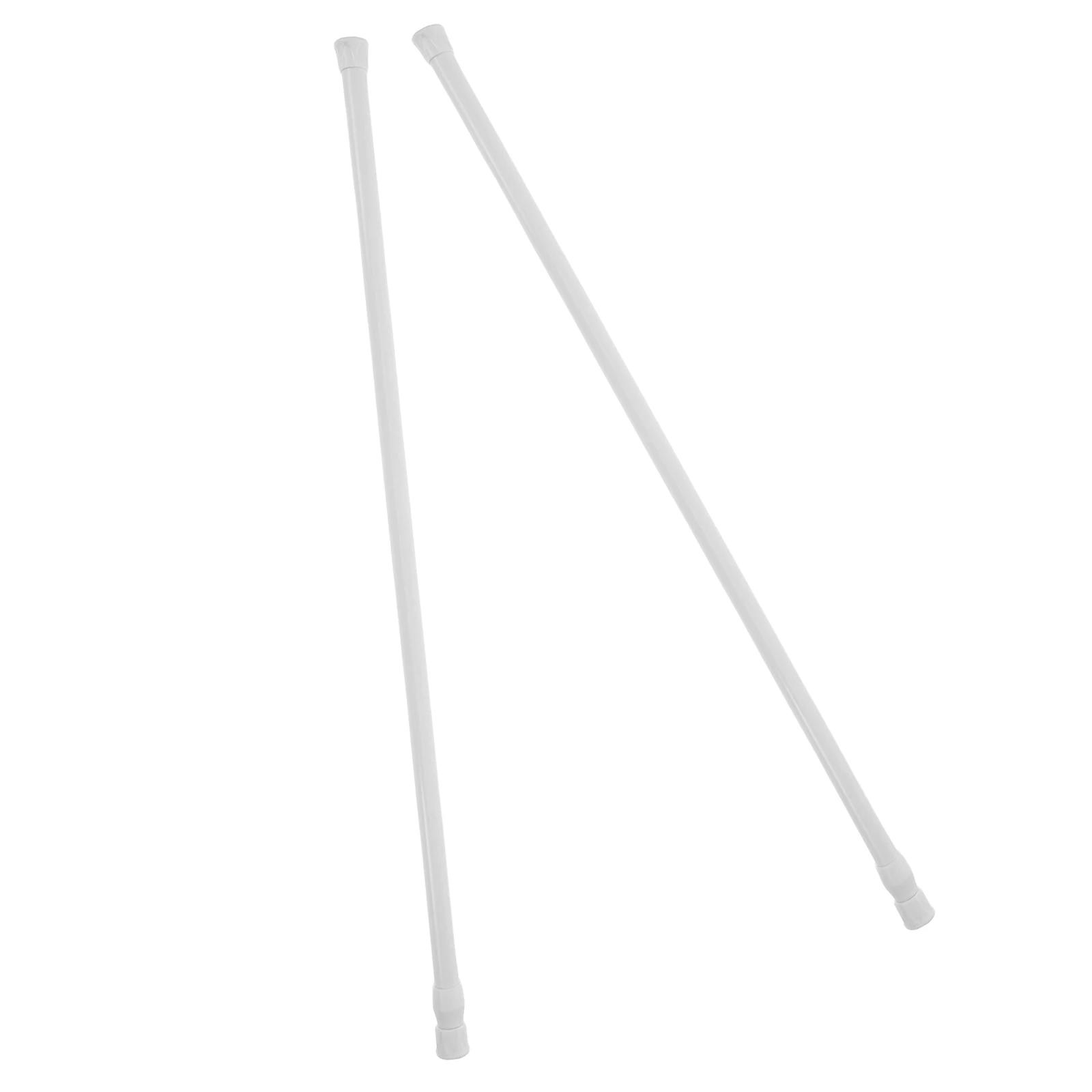

2pcs Telescopic Rod Adjustable Carbon Steel Pole No Punch Needed For Closet Hanger Shower Curtain Door Wardrobe Multipurpose