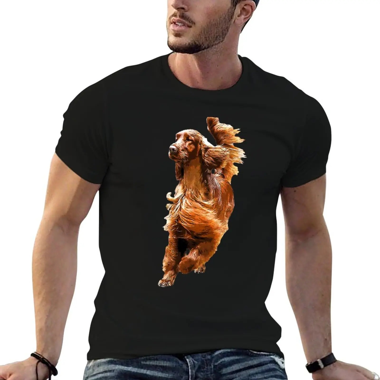 Irish Setter - Glamorous Dog! T-Shirt Christmas Theme Tee Top
